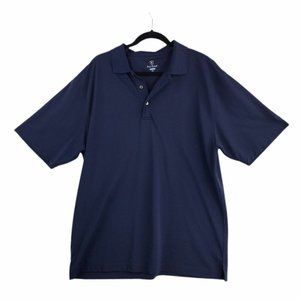 Pro Tour Mens Golf Polo XL Navy Blue Cool Play Short Sleeve Shirt Sports EUC